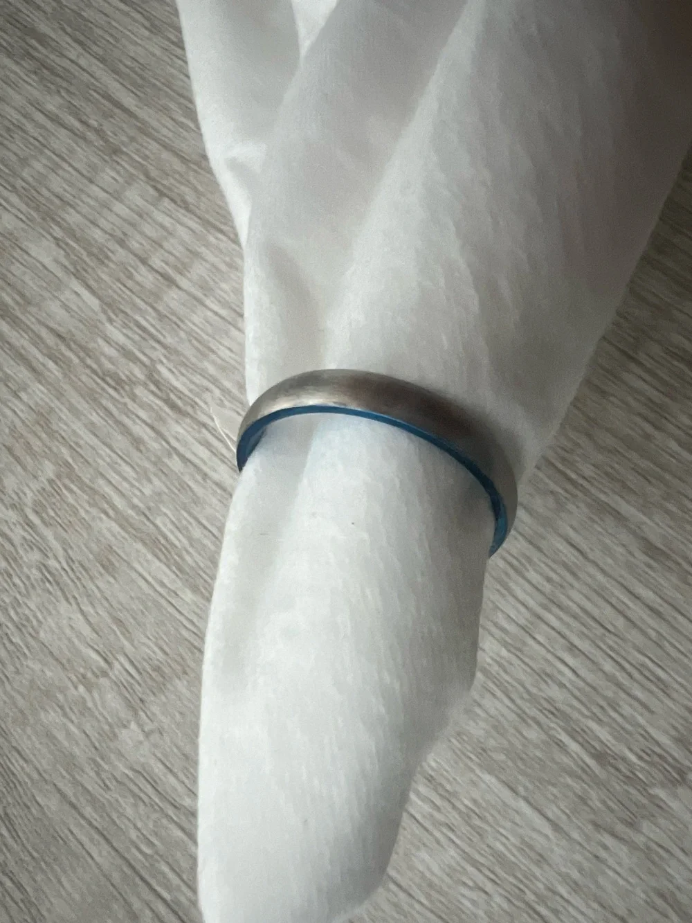 Men’s Titanium Blue & Silver Tone Band - Size 13